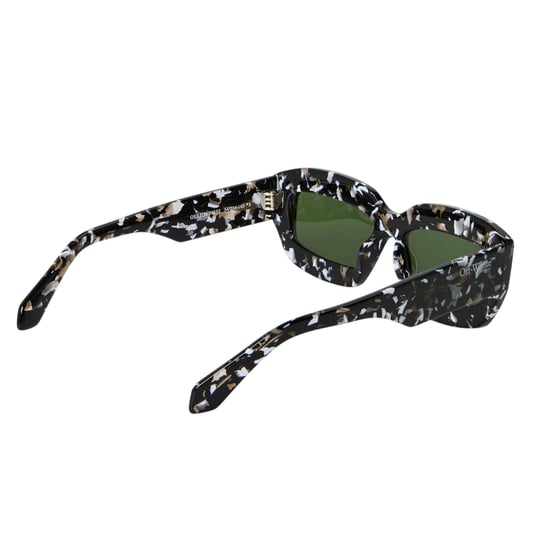 Off White - "Charlotte" Marmoriert-Sonnenbrille für Damen (Schwarz/Grün) - Image 2