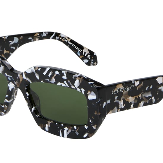 Off White - "Charlotte" Marmoriert-Sonnenbrille für Damen (Schwarz/Grün) - Image 4