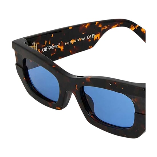 Off-White - "Belleville" Kreuz Logo-Sonnenbrille für Herren/Damen Unisex (Braun) - Image 2