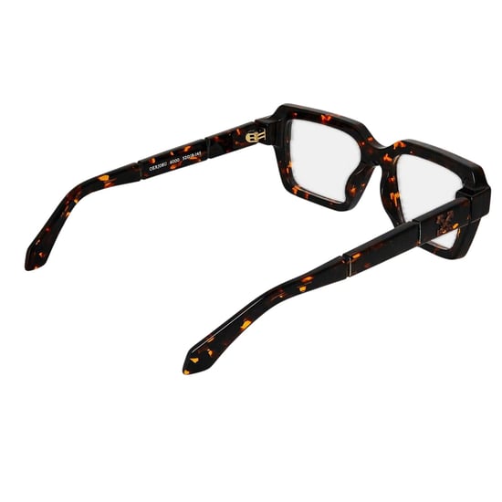 Off White - "Style 8u" Schildpatt-Sonnenbrille für Herren/Damen Unisex, Azetat, Metall (Dunkles Havannabraun) - Image 2