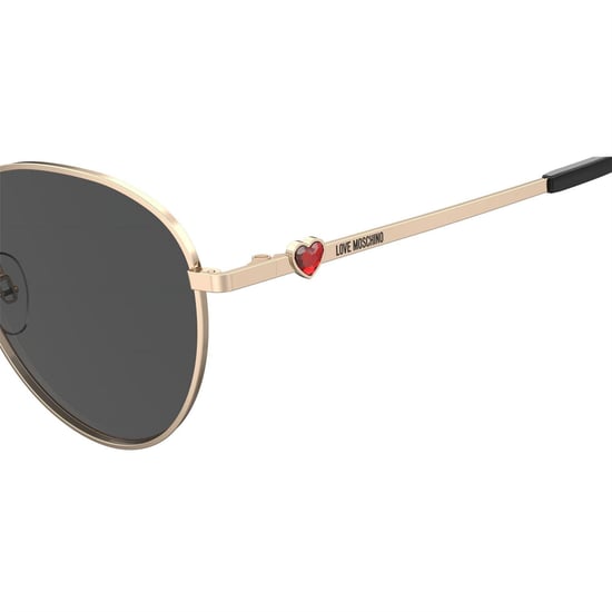 Moschino - "Moscsun" Rund-Sonnenbrille für Herren (Roségold) - Image 4