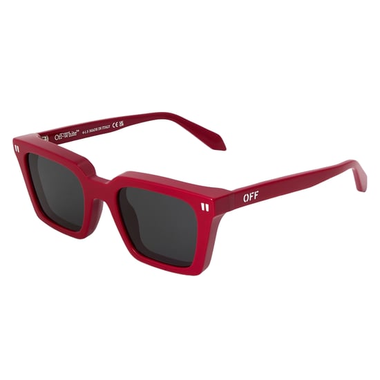 Off White - Rechteck-Sonnenbrille für Herren/Damen Unisex (Rot) - Image 1