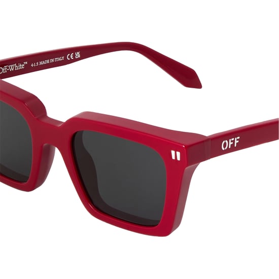 Off White - Rechteck-Sonnenbrille für Herren/Damen Unisex (Rot) - Image 3
