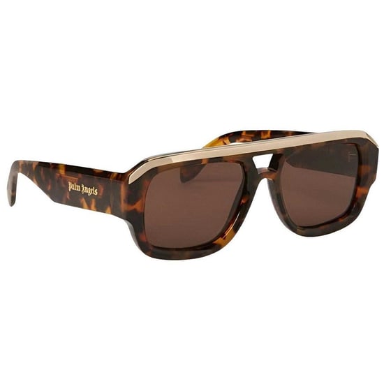 Palm Angels - "Stockton" Rechteckig-Sonnenbrille für Herren (Havannabraun) - Image 1