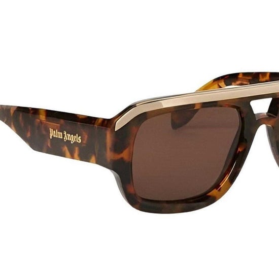 Palm Angels - "Stockton" Rechteckig-Sonnenbrille für Herren (Havannabraun) - Image 4