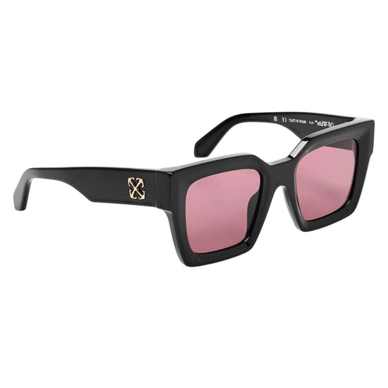 Off White - Quadratisch-Sonnenbrille für Damen, Mit UV-Schutz (Schwarz/Burgunderrot) - Image 2