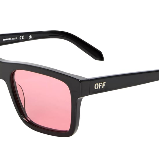Off White - "Galena" Schildkröte-Sonnenbrille für Herren/Damen Unisex (Schwarz/Rot) - Image 3