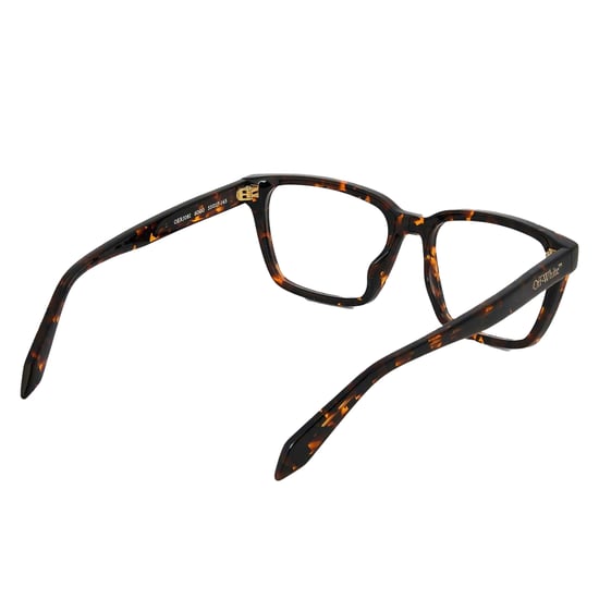 Off White - "Style 8I" Quadratisch-Sonnenbrille für Herren/Damen Unisex, Azetat (Dunkles Havannabraun) - Image 2
