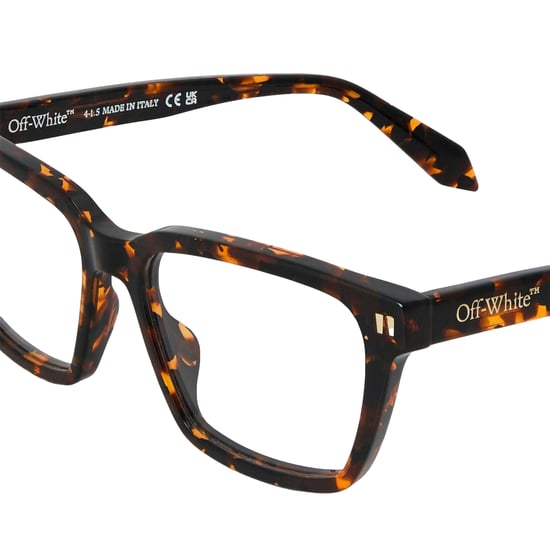 Off White - "Style 8I" Quadratisch-Sonnenbrille für Herren/Damen Unisex, Azetat (Dunkles Havannabraun) - Image 3