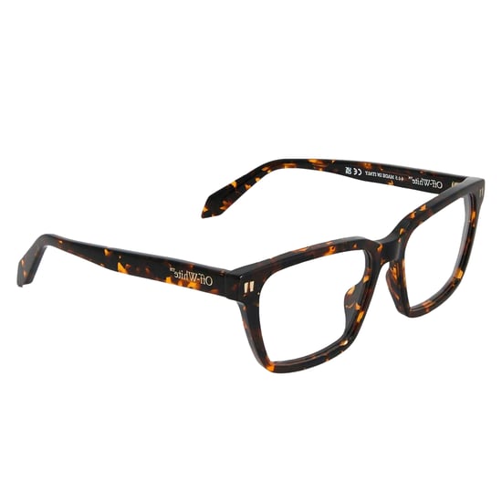 Off White - "Style 8I" Quadratisch-Sonnenbrille für Herren/Damen Unisex, Azetat (Dunkles Havannabraun) - Image 4