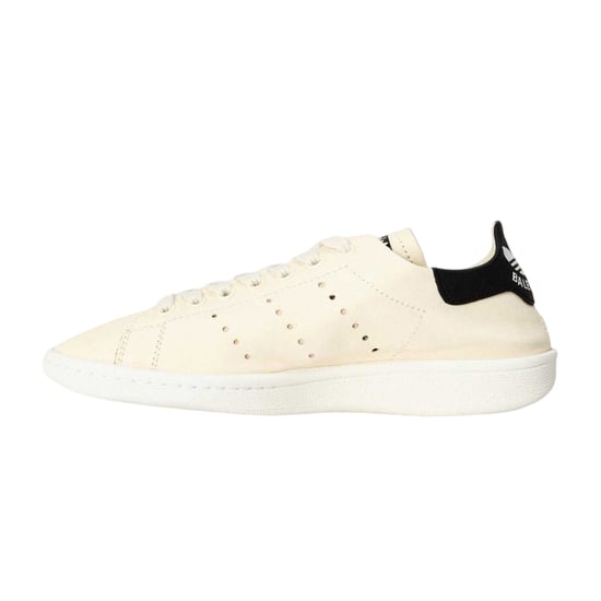 Balenciaga - "Stan Smith" Adidas Sneaker für Kinder, Leder (Naturweiß/Schwarz) - Image 2