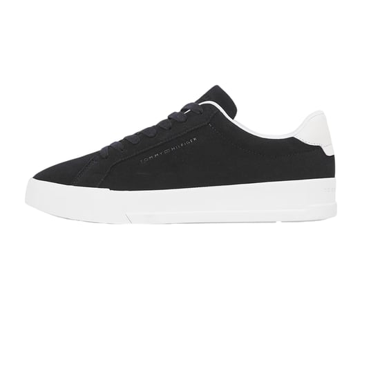 Tommy Hilfiger - "Pebble Grain Court" Sneaker für Herren, Leder (Schwarz/Weiß) - Image 2