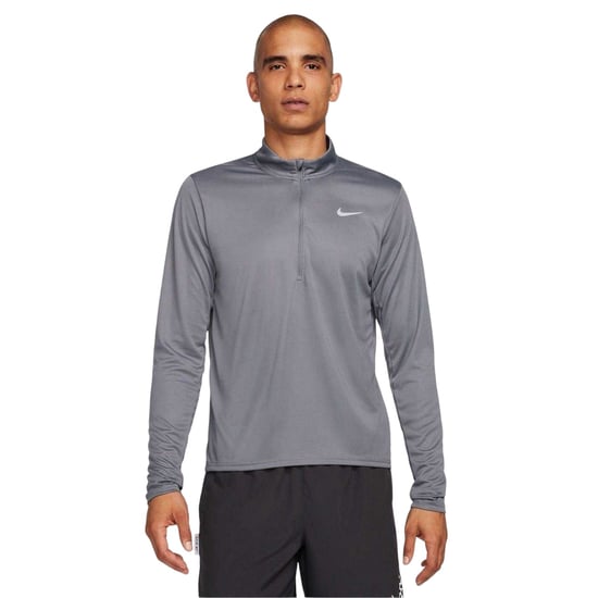 Nike - "Core" Oberteil für Herren, mit halbem Reißverschluss, Laufen, Langärmlig (Rauch-Grau) - Image 2
