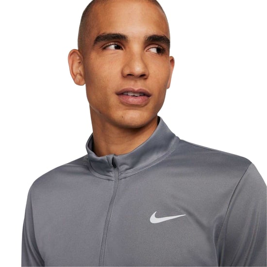 Nike - "Core" Oberteil für Herren, mit halbem Reißverschluss, Laufen, Langärmlig (Rauch-Grau) - Image 4