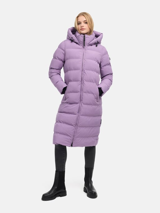Marikoo Damen Wintermantel Harukaa – lang, gesteppt & mit abnehmbarer Kapuze - Image 6