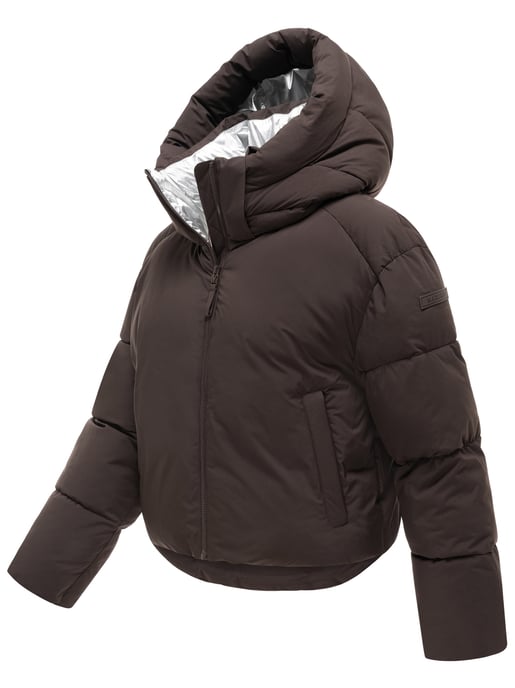 Marikoo Damen Winterjacke Zilvaa – kurze Pufferjacke mit abnehmbarer Kapuze - Image 2