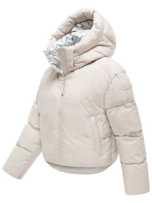 Marikoo Damen Winterjacke Zilvaa – kurze Pufferjacke mit abnehmbarer Kapuze - Image 2