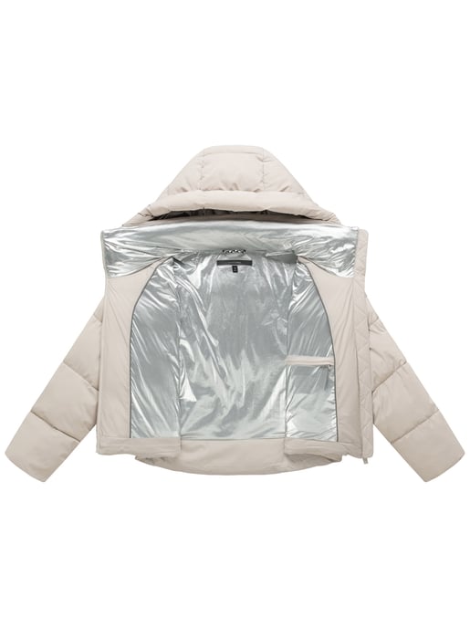 Marikoo Damen Winterjacke Zilvaa – kurze Pufferjacke mit abnehmbarer Kapuze - Image 4