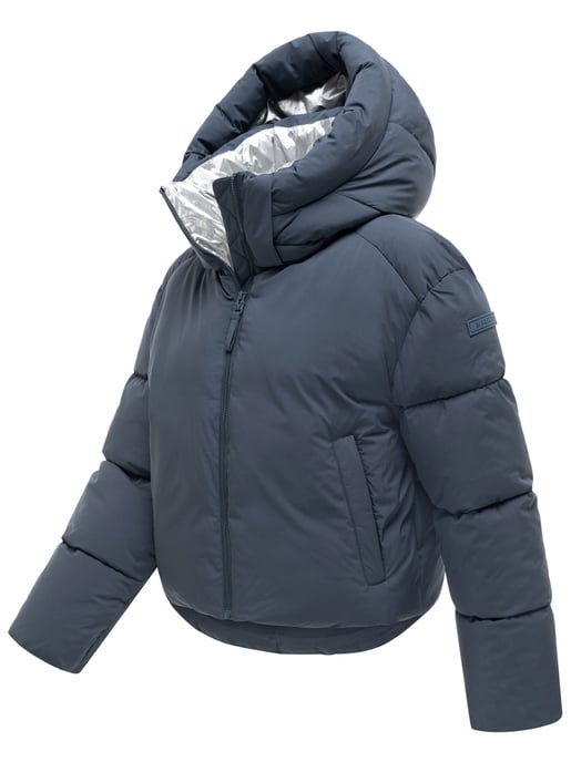 Marikoo Damen Winterjacke Zilvaa – kurze Pufferjacke mit abnehmbarer Kapuze - Image 2