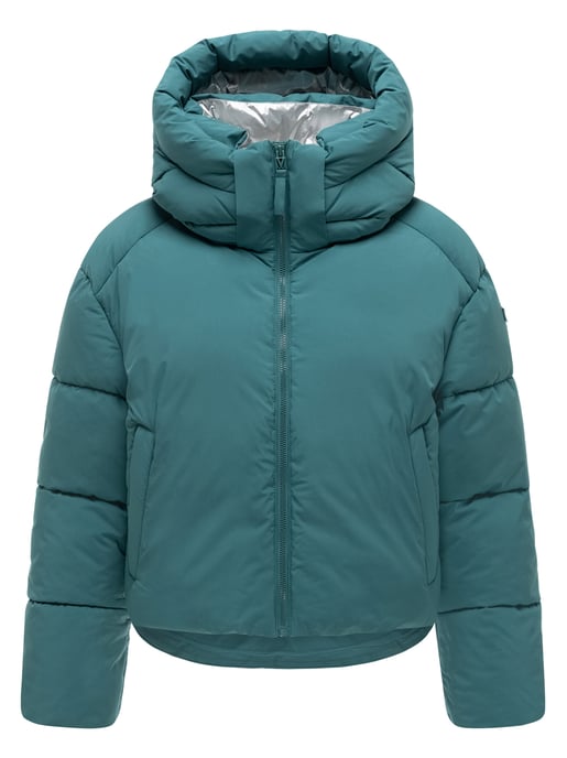 Marikoo Damen Winterjacke Zilvaa – kurze Pufferjacke mit abnehmbarer Kapuze - Image 1