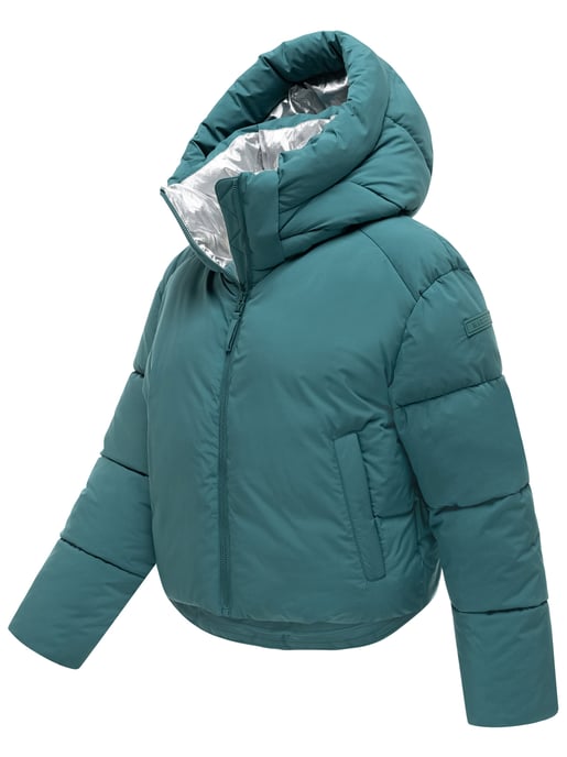 Marikoo Damen Winterjacke Zilvaa – kurze Pufferjacke mit abnehmbarer Kapuze - Image 2