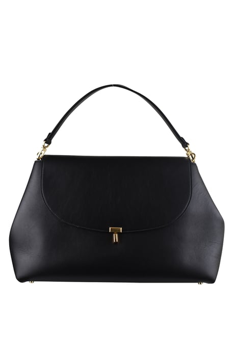 Toteme T-Lock Handtasche Schwarz - Image 1