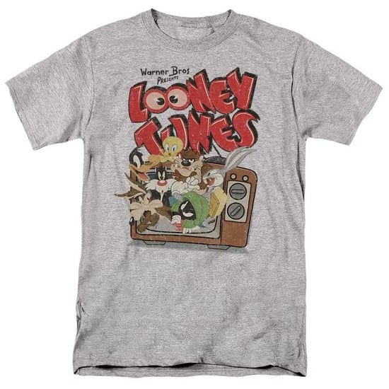Looney Tunes - "Saturday Mornings" T-Shirt für Herren/Damen Unisex, meliert (Sportliches Heather) - Image 1