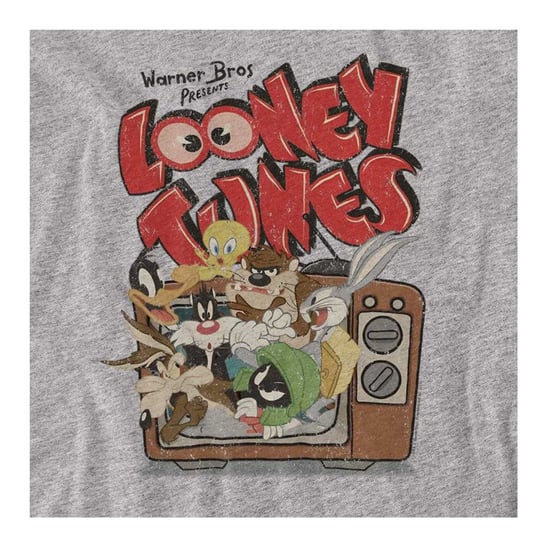 Looney Tunes - "Saturday Mornings" T-Shirt für Herren/Damen Unisex, meliert (Sportliches Heather) - Image 3