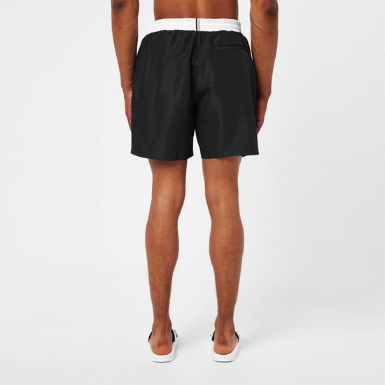Boss - "Starfish" Badeshorts für Herren (Schwarz/Weiß) - Image 4