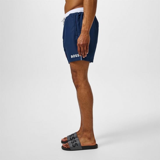Boss - "Starfish" Badeshorts für Herren (Marine/Weiß) - Image 5