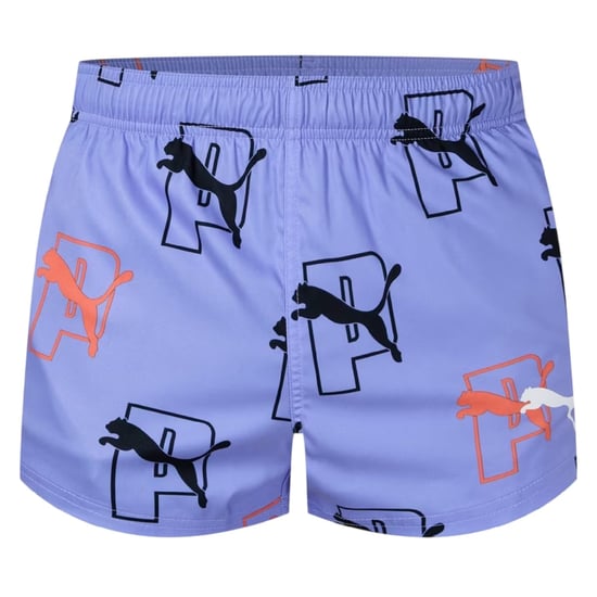 Puma - Badeshorts für Herren, Logo (Blau) - Image 1