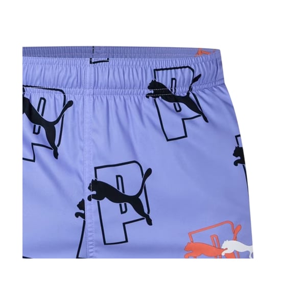 Puma - Badeshorts für Herren, Logo (Blau) - Image 3