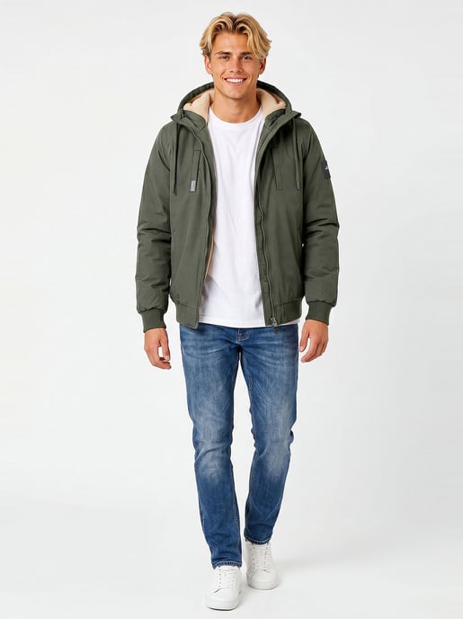Alessandro Salvarini Herren Winterjacke AS-431 – Warm, Mit Teddyfellfutter & Kapuze - Image 5