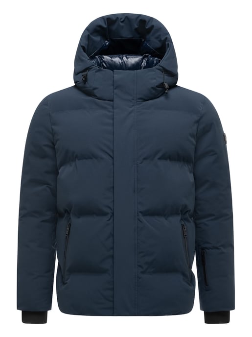 Stone Harbour Herren Steppjacke Nerioo – hüftlang, mit Kapuze & Knopfleiste - Image 1