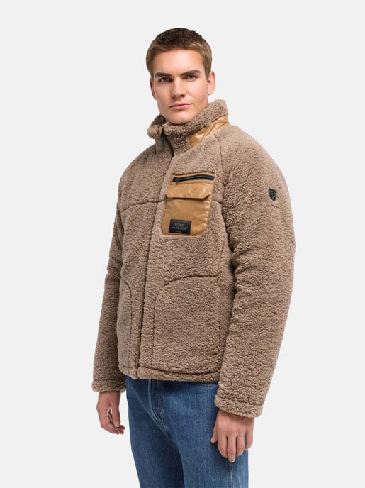 Stone Harbour Herren Teddyjacke Sorees – Sherpa-Fleeceblouson mit Steppfutter - Image 5