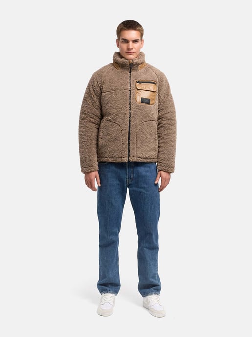 Stone Harbour Herren Teddyjacke Sorees – Sherpa-Fleeceblouson mit Steppfutter - Image 6