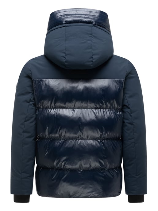 Stone Harbour Herren Steppjacke Nerioo – hüftlang, mit Kapuze & Knopfleiste - Image 3