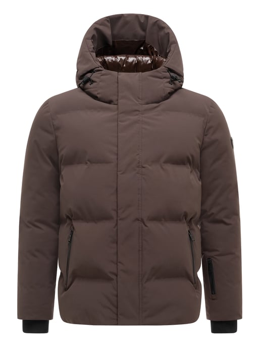 Stone Harbour Herren Steppjacke Nerioo – hüftlang, mit Kapuze & Knopfleiste - Image 1