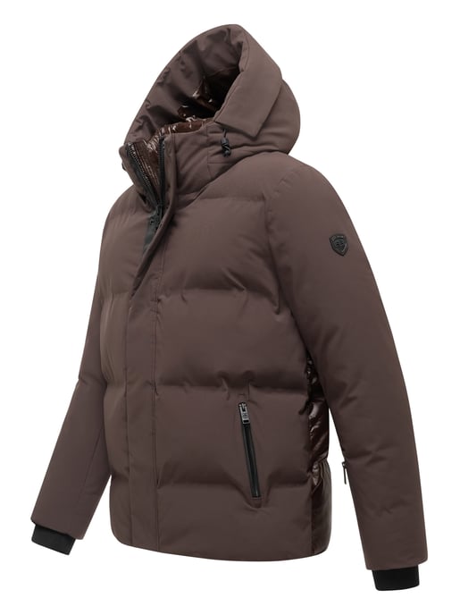 Stone Harbour Herren Steppjacke Nerioo – hüftlang, mit Kapuze & Knopfleiste - Image 2