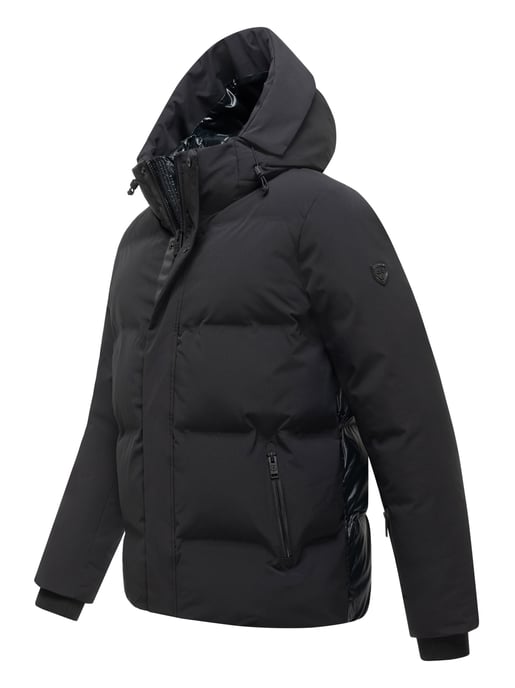 Stone Harbour Herren Steppjacke Nerioo – hüftlang, mit Kapuze & Knopfleiste - Image 2