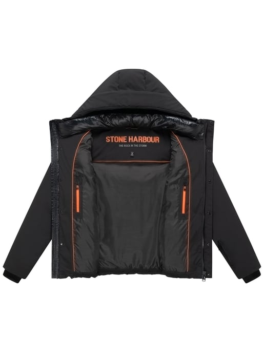 Stone Harbour Herren Steppjacke Nerioo – hüftlang, mit Kapuze & Knopfleiste - Image 4