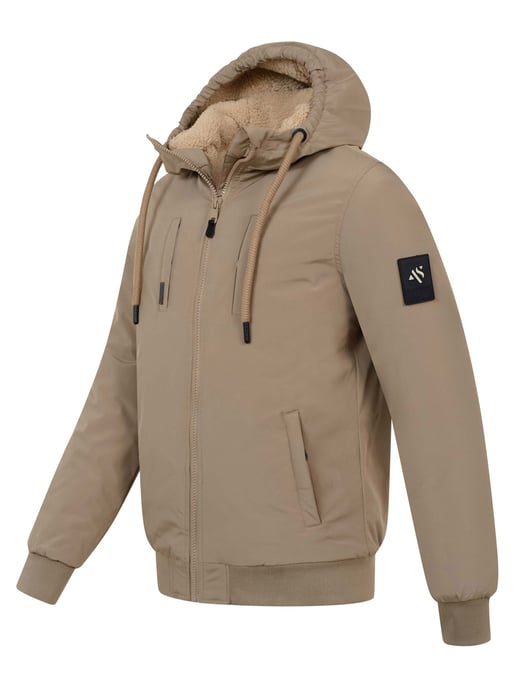 Alessandro Salvarini Herren Winterjacke AS-431 – Warm, Mit Teddyfellfutter & Kapuze - Image 3