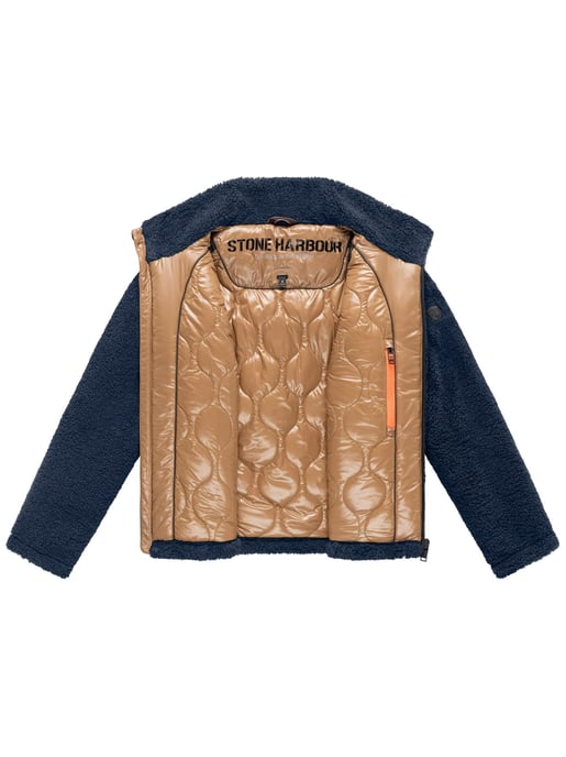 Stone Harbour Herren Teddyjacke Sorees – Sherpa-Fleeceblouson mit Steppfutter - Image 4