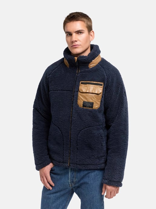 Stone Harbour Herren Teddyjacke Sorees – Sherpa-Fleeceblouson mit Steppfutter - Image 5