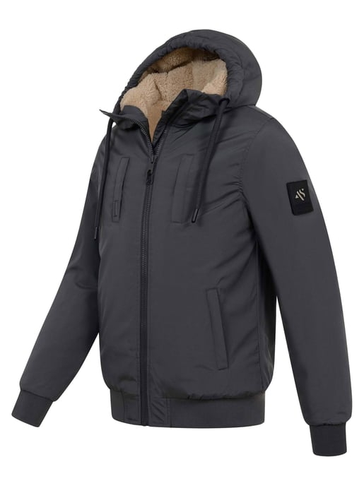 Alessandro Salvarini Herren Winterjacke AS-431 – Warm, Mit Teddyfellfutter & Kapuze - Image 3