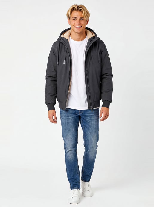 Alessandro Salvarini Herren Winterjacke AS-431 – Warm, Mit Teddyfellfutter & Kapuze - Image 5