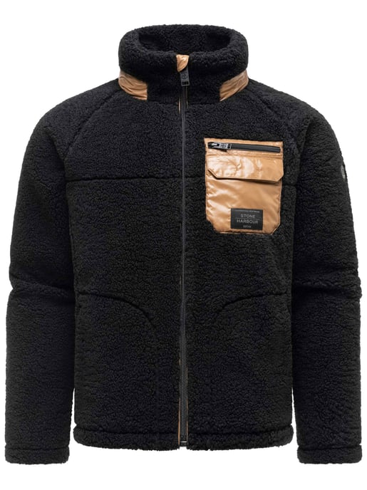 Stone Harbour Herren Teddyjacke Sorees – Sherpa-Fleeceblouson mit Steppfutter - Image 1