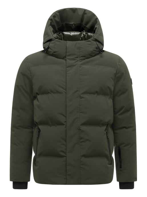 Stone Harbour Herren Steppjacke Nerioo – hüftlang, mit Kapuze & Knopfleiste - Image 1
