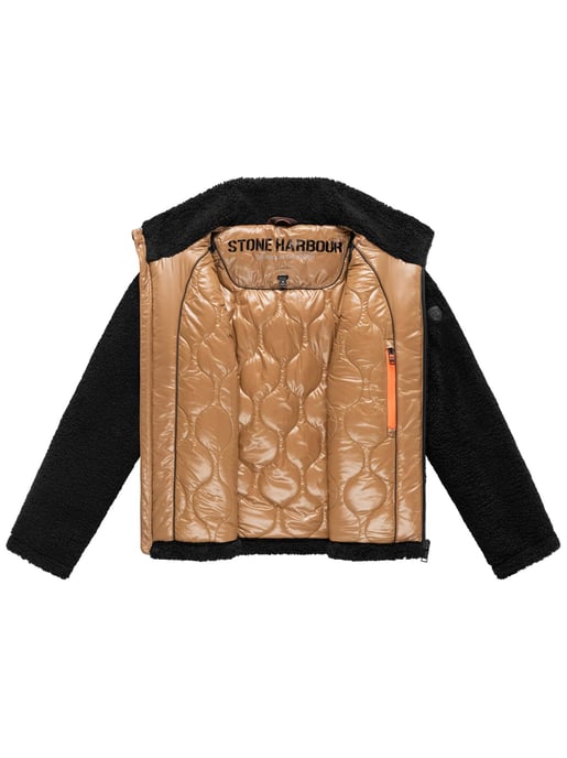 Stone Harbour Herren Teddyjacke Sorees – Sherpa-Fleeceblouson mit Steppfutter - Image 4