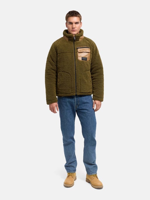 Stone Harbour Herren Teddyjacke Sorees – Sherpa-Fleeceblouson mit Steppfutter - Image 6